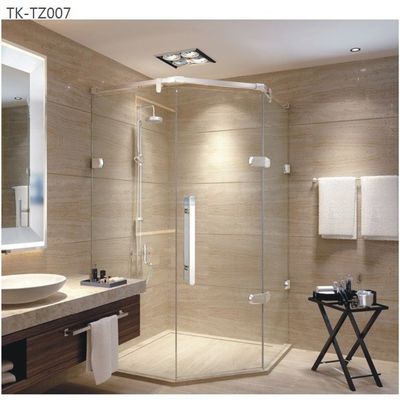 Baño de hotel esencial puerta corredera de ducha de espejo moderna SS304 para la renovación