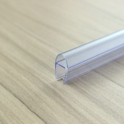 Banda de sellado de ducha de extrusión H transparente para sellado de puertas de PVC suave en baños