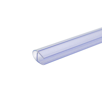 Banda de sellado de ducha de extrusión H transparente para sellado de puertas de PVC suave en baños