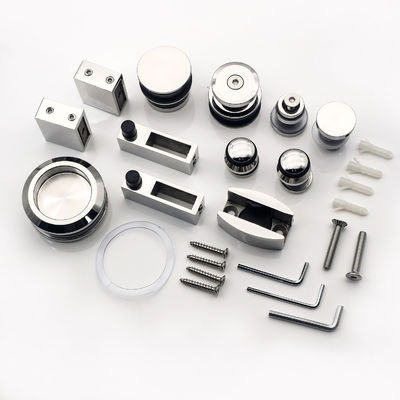 Apariencia cuadrada Accesorios de puertas corredizas de vidrio para el hardware de puertas de vidrio del comerciante