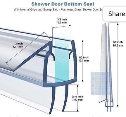 12 mm de plástico para la puerta de la ducha Medio ambiente Coextrusión de PVC