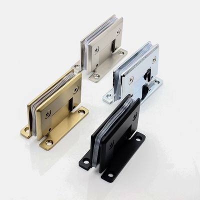 Puerta de cristal sin marco bisagra PSS/SSS/MB Finish 90 grados de latón sólido para la puerta de la sala de ducha