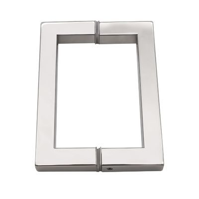 Diseño moderno de puertas de cristal inoxidable de mano para el edificio de atrás a atrás estándar interno