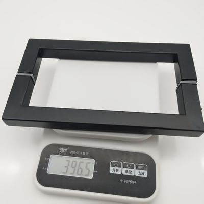 Hotel 8 pulgadas Negro Matte tipo D de acero inoxidable 304 manija de puerta de vidrio para la sala de ducha