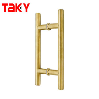 Estilo europeo acero inoxidable vidrio templado dorado manija de tira para ventana de puerta moderna