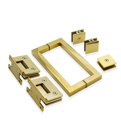 Kit de ducha de acero inoxidable de diseño moderno con accesorios de hardware de oro