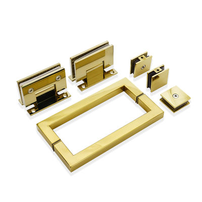 Kit de ducha de acero inoxidable de diseño moderno con accesorios de hardware de oro