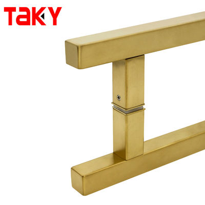Acero satinado TK-H003 Puertas principales Puertas largas Puertas doradas