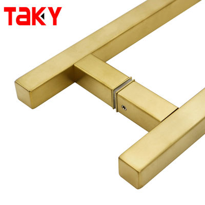 Acero satinado TK-H003 Puertas principales Puertas largas Puertas doradas