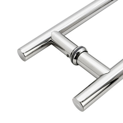 16 "Heavy Duty H forma de puerta corredera de la manija para las puertas de doble cara Chrome Push Pull