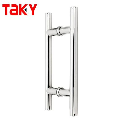 16 "Heavy Duty H forma de puerta corredera de la manija para las puertas de doble cara Chrome Push Pull
