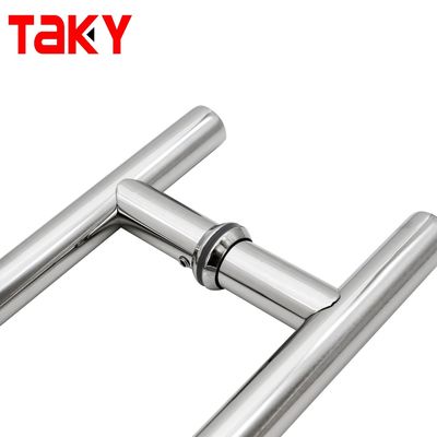 16 "Heavy Duty H forma de puerta corredera de la manija para las puertas de doble cara Chrome Push Pull