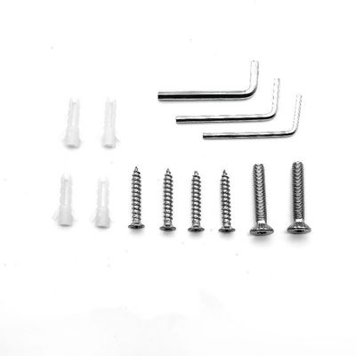 Kit de hardware de puerta corredera de cristal sin marco para casa Hotel Oficina Vila Baño