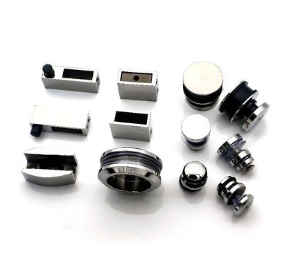 Kit de hardware de puerta corredera de cristal sin marco para casa Hotel Oficina Vila Baño