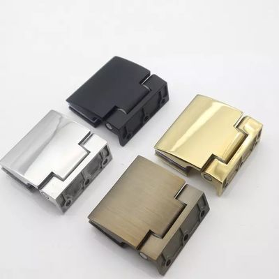 Cuadro sin marco de la bisagra de la ducha en acero inoxidable para la puerta de cristal negro mancha polaco