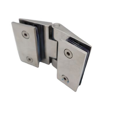 Cuadro sin marco de la bisagra de la ducha en acero inoxidable para la puerta de cristal negro mancha polaco