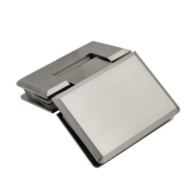 Cubierta de cristal de níquel cepillado con ángulo de apertura de 135 grados ideal para gabinetes de ducha de vidrio
