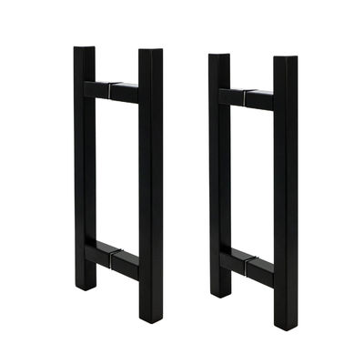 15x25 Rectangular Tubo de la ducha elegante y moderna Matt Negro Puertas y puertas de ventanas