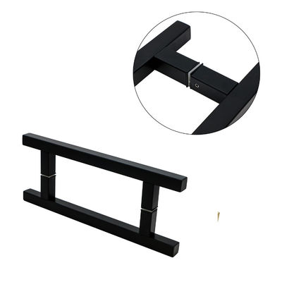 15x25 Rectangular Tubo de la ducha elegante y moderna Matt Negro Puertas y puertas de ventanas