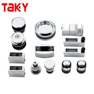 Kit de hardware de puertas de ducha de alta dureza y duradero Kit sin marco para forma de bandeja redonda