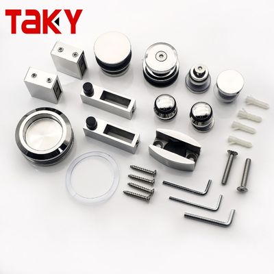 Kit de hardware de puertas de ducha de alta dureza y duradero Kit sin marco para forma de bandeja redonda