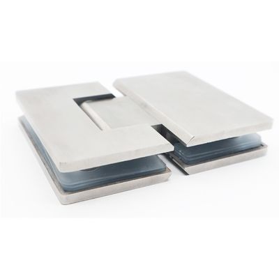 Acero inoxidable 304 bisagras de puertas y ventanas con cerradura de vidrio de acabado negro de 180 grados