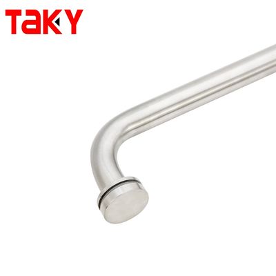 18 * 8 pulgadas de acero inoxidable 304 puja de la manija de la puerta corredera de vidrio de la ducha de la manija para el baño moderno