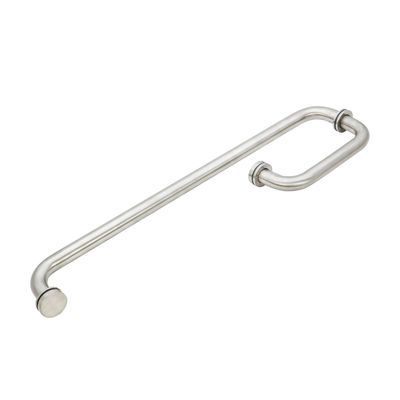 18 * 8 pulgadas de acero inoxidable 304 puja de la manija de la puerta corredera de vidrio de la ducha de la manija para el baño moderno