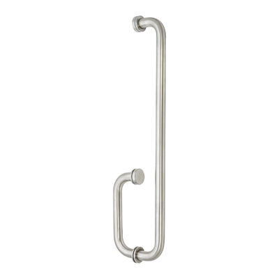 18 * 8 pulgadas de acero inoxidable 304 puja de la manija de la puerta corredera de vidrio de la ducha de la manija para el baño moderno
