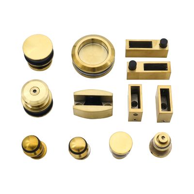 Material de puertas correderas sin marco de acero inoxidable 304 para puertas de vidrio templado cuadrado
