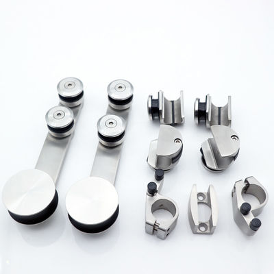 Cuarto de ducha corredera Accesorios de puertas de vidrio Sistema de hardware Encuadrado en plata/negro/oro