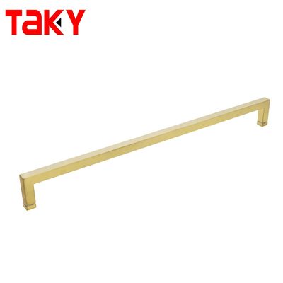 1.0mm espesor cuadrado manija de tirón de vidrio para puerta de ducha SS304 resistente a la corrosión
