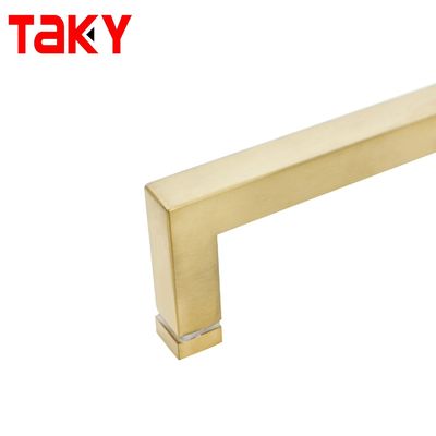 1.0mm espesor cuadrado manija de tirón de vidrio para puerta de ducha SS304 resistente a la corrosión