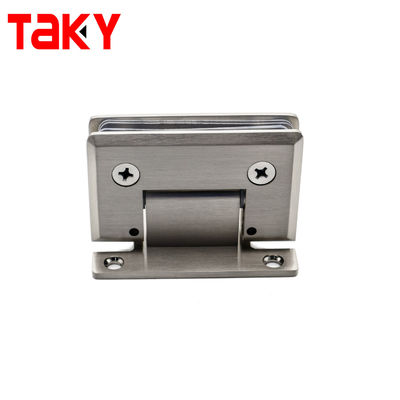 180 grados de bisagra de vidrio de acero inoxidable duradero y aleación de zinc para accesorios de baño
