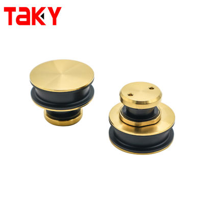 Diseño moderno de doble barra de tubería sin marco Ss304 8-12mm Accesorios de puertas corredizas de ducha
