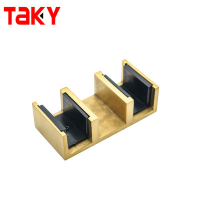 Diseño moderno de doble barra de tubería sin marco Ss304 8-12mm Accesorios de puertas corredizas de ducha