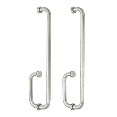 Estilo de diseño chino de acero inoxidable Sala de ducha Mano de puerta de vidrio para puertas