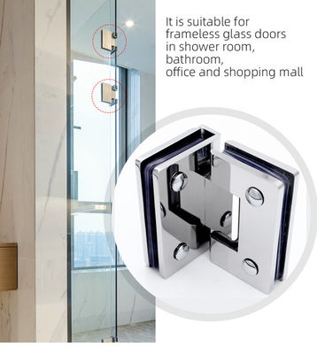 Diseño moderno y elegante Hardware de puertas de vidrio para puertas de ducha de vidrio bisagras de giro