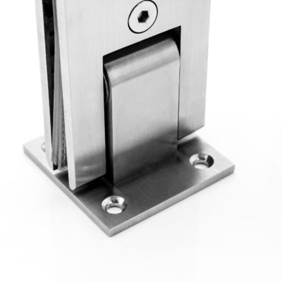 Cadena de ducha de vidrio de 12 mm en material de acero inoxidable de trabajo pesado para baños modernos