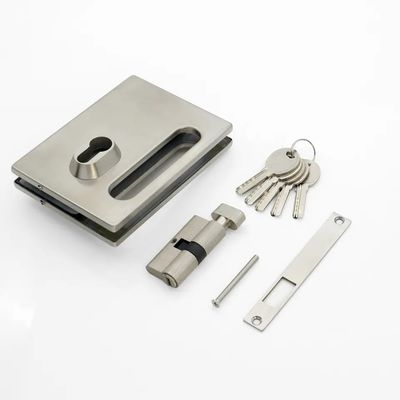 Puerta corredera de vidrio plegable de acabado satinado/polaco para hardware de partición de vidrio de oficina