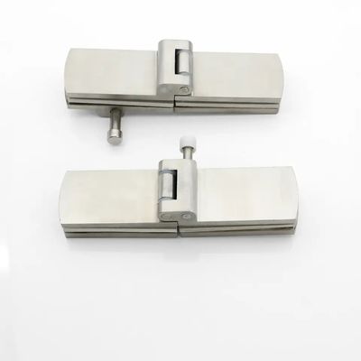 Puerta corredera de vidrio plegable de acabado satinado/polaco para hardware de partición de vidrio de oficina