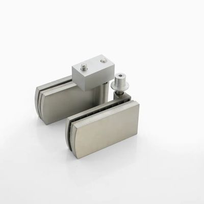 Puerta corredera de vidrio plegable de acabado satinado/polaco para hardware de partición de vidrio de oficina