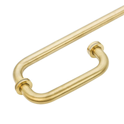 Entrada de la oficina del baño del hotel Pull Manos con acero inoxidable 304 acabado de oro cepillado