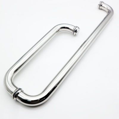Manija de tira de vidrio templado con diseño ajustable de acero inoxidable vertical SS304