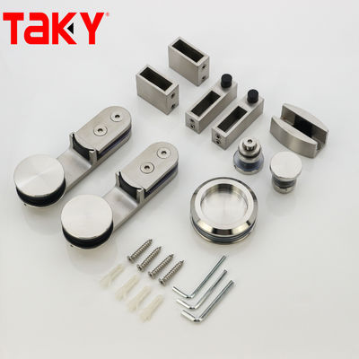 Hardware de puerta corredera de ducha sin marco de vidrio en diseño minimalista con grosor de 10 mm