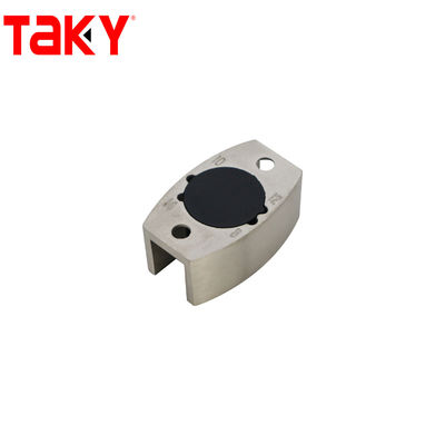 Hardware de puerta corredera de ducha sin marco de vidrio en diseño minimalista con grosor de 10 mm