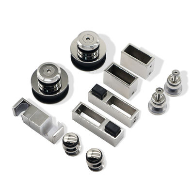 SS304 tubo cuadrado de 180 grados esquina sistema de ducha de la sala de vidrio de puerta corredera de mejora