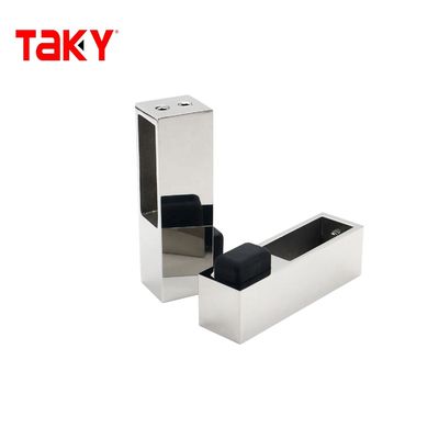 SS304 tubo cuadrado de 180 grados esquina sistema de ducha de la sala de vidrio de puerta corredera de mejora