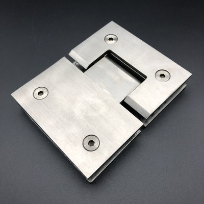 Hinges de ducha de acabado de aleación de zinc para instalaciones de pantallas de ducha de Foshan