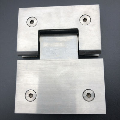 Hinges de ducha de acabado de aleación de zinc para instalaciones de pantallas de ducha de Foshan